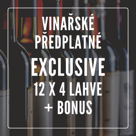 Vinařské předplatné EXCLUSIVE - 12 MĚSÍCŮ